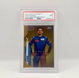 2020 Topps F1 Carlos Sainz #8 70th PURE GOLD -PSA 9