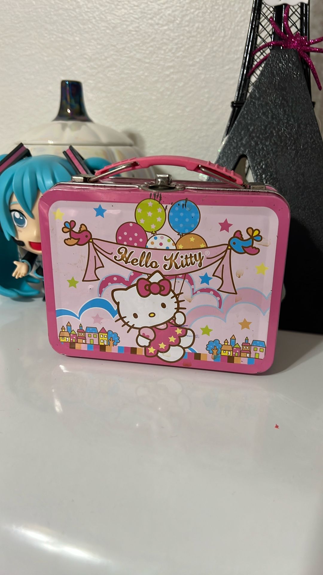 Small metal Hello Kitty tin box $5