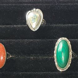Vintage Sterling Silver Rings