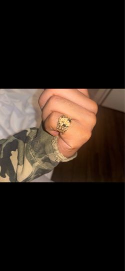 4.38 grams 10k gold nugget ring yellow gold