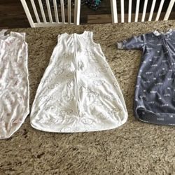 Halo Sleep Sacks- 2 Size Medium, 1 Size Small