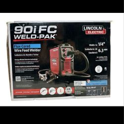 NEw, Nueva, Lincoln Electric
WELD-PAK 90i MIG and Flux-Cored Wire Feeder Welder No Gas 