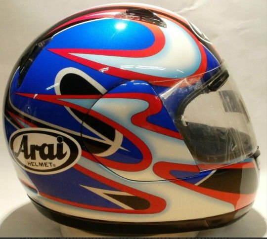 Arai Astro J Tempest 2 Blue Red Black Motorcycle Helmet Astral X Quiet - SMALL