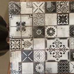 (4) 12x12 Tile Sheets For Backsplash Or Other Creative Use