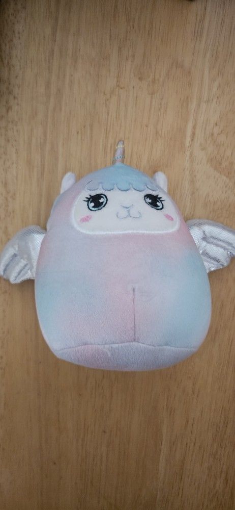 Squishmallows Winona the Llamacorn Unicorn Pegasus Tie Dye Pink Blue Mini 5" Plu