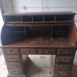 Antique Roll Top Desk