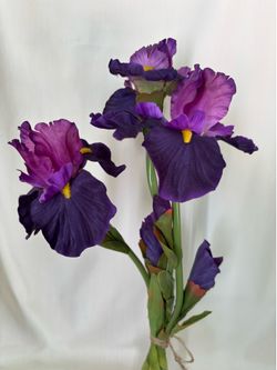 Artificial Silk Flowers - Iris Stems