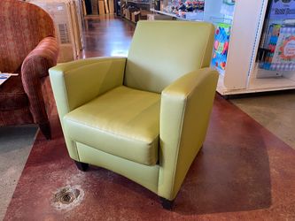 Lime Green Smooth Accent Chair