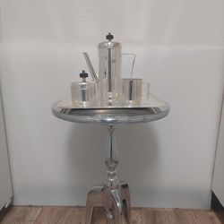 Coffe Set With Aluminum Table 