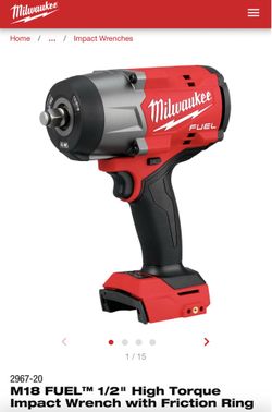 1/2 Inch Milwaukee M18 Impact