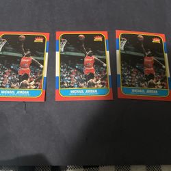 Michael Jordan 3  Rookie Reprint Card Lot