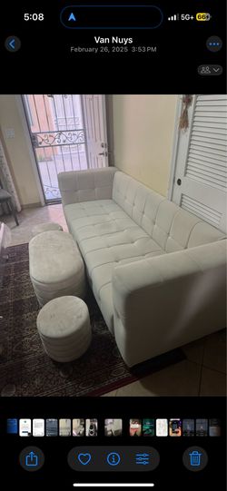 Couch and small chairs