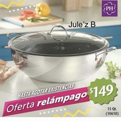 Princess House Cacerola De 15 Qts Con Antiadherente Nueva En Su Caja 