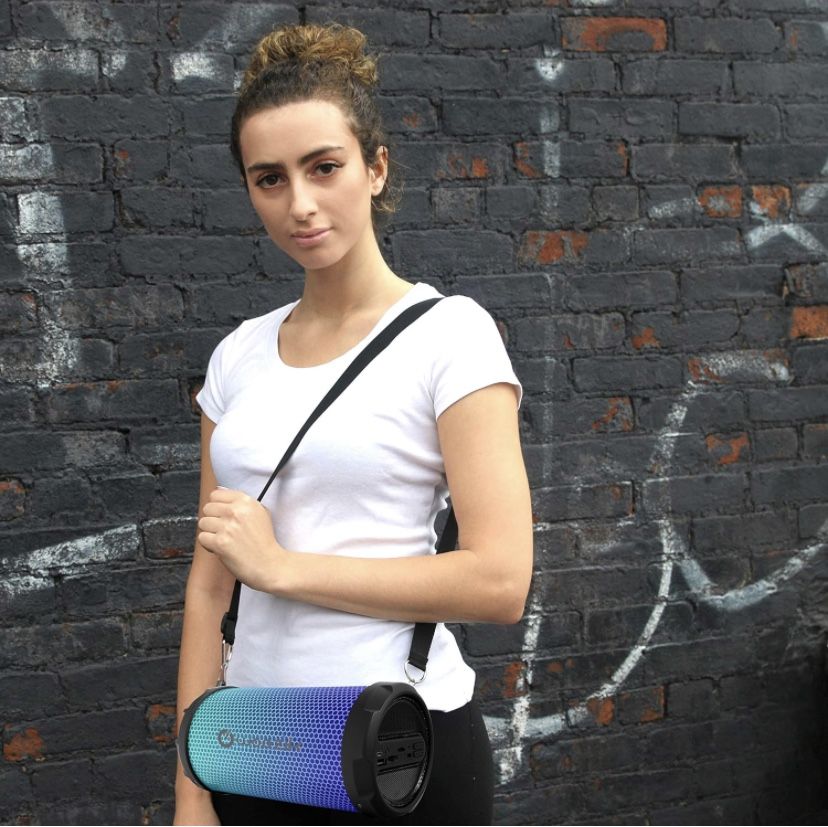 WOOZIK Rockit Go / S213 LED Bluetooth Speaker, Wireless Boombox Indoor/Outdoor