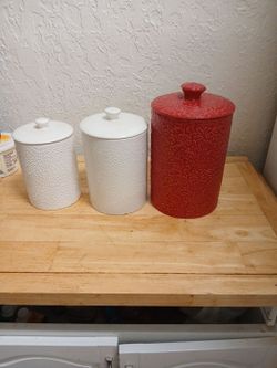 Kitchen  canisters.