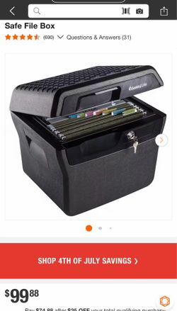 Safe file box