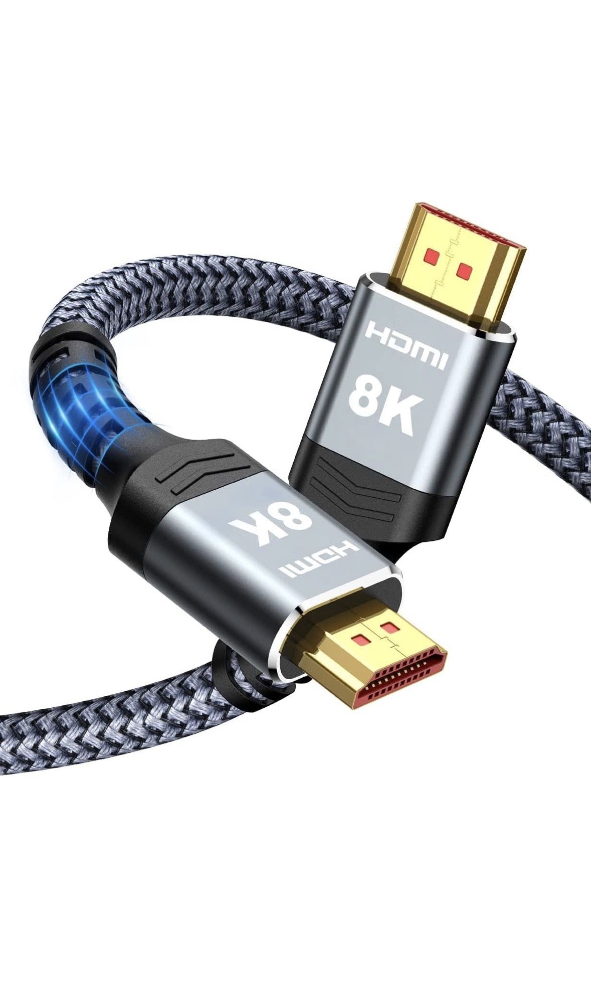 3.3ft Braided HDMI Cable - 8K 60Hz 48Gbps - NEW