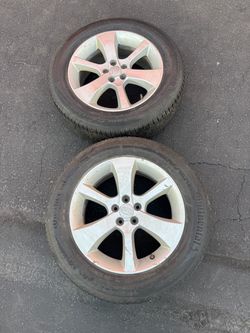 Pair (2) Subaru Outback wheels 225 60 17 Continental Tires