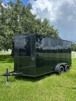 🦅 Quality Cargo Enclosed Trailer 7x14 Ta Tandem Axle Polycore  Brand 🆕 0.080🔥