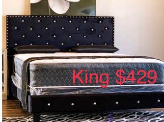 NEW QUEEN AND KING SIZE BED WITH MATTRESS AND FREE DELIVERY ORDER HERE PAY ON ARRIVAL