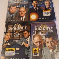 Dragnet DVDs-Entire 4 Seasons Series