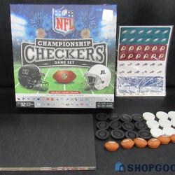 NFL Championship Checkers Game Set. Item No 228 (Shopgoodwill)
