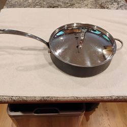 12" non-stick covered skillet with matching glass lid,  [Circulon]