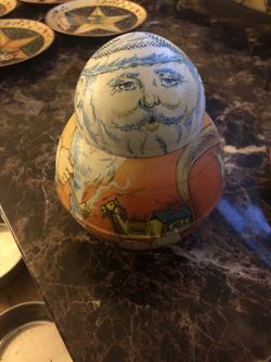 Vintage Roly Poly Tin