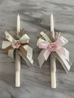 Palm Sunday Candles/ Easter Candle