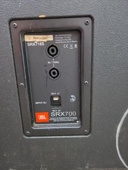 Jbl srx700 subwoofers and jbl sr control