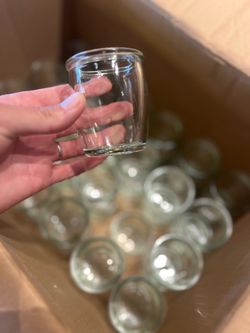 Small Clear Glass Jars – Bulk Lot