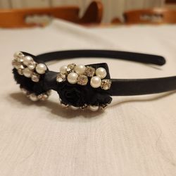 Pearl Bow Headband