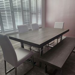 Modern Dining Table With Matching Entry Table