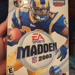 2003 Madden Game For PC Still Sealed