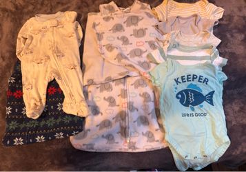 Newborn Baby Boy Bundle -(8 pieces )