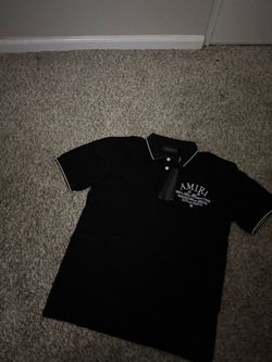 Amiri Arts and Crafts Polo Shirt Black