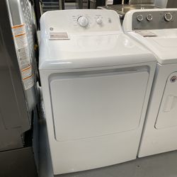 GE White 6.2 Cu. Ft. Aluminized Alloy Drum Gas Dryer