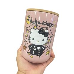 Hello Kitty Skeleton Halloween Ceramic Cookie Jar NEW by Sanrio SIL-34783 *NEW* $30