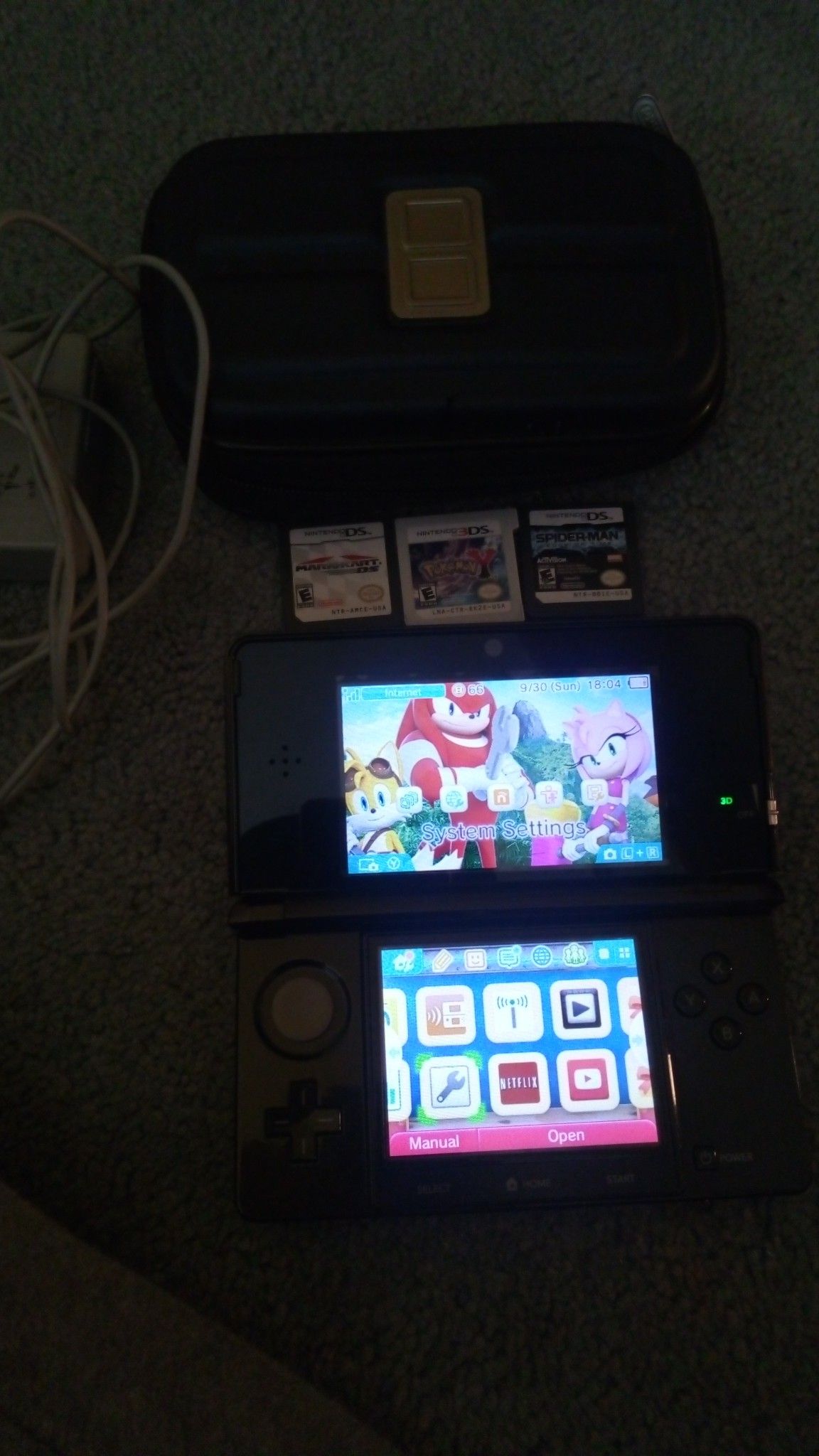 Nintendo 3ds no more games and case