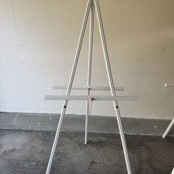 White Easel / Sign Stand