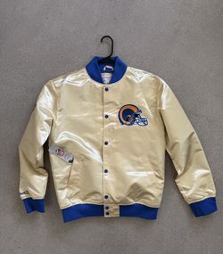 Mitchell & Ness Throwbacks Los Angeles Rams Sateen Bomber Jacket