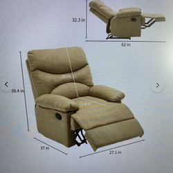 1 Small Recliner With Heat And Massage Option 