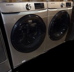 Samsung Champagne Color Washer And Gas Dryer 