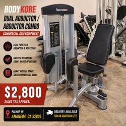 BodyKore Dual Adductor / Abductor Combo – Commercial Gym Equipment