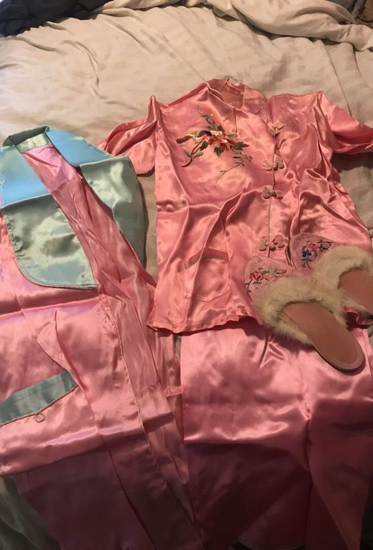 Vintage silk pj set
