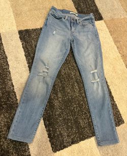 Levi's 711 Skinny Distressed Stretch Jeans - Size 27/4
