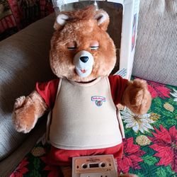 Teddy Ruxpin With Box For Parts 