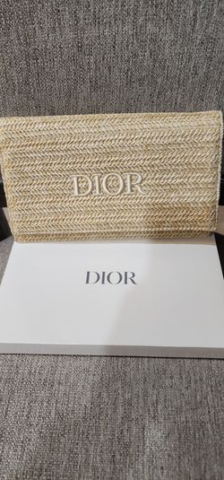 DIOR Raffia Clutch