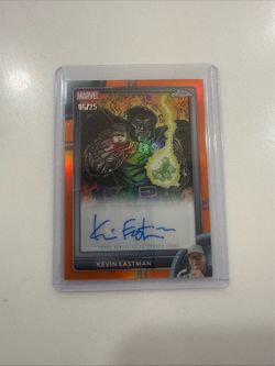 2026 Topps Chrome Marvel Kevin Eastman Autograph Auto Orange #06/25 Doom Card 🔥
