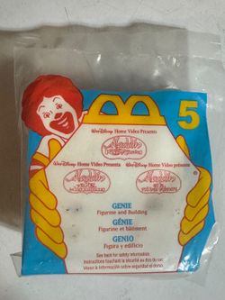 1996 McDonald's Aladdin King of Thieves Toy #5 Genie NIB